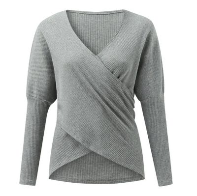 Aliyah | Eleganter Pullover mit Kreuzdetail für Damen