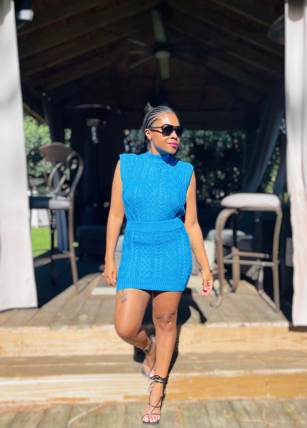 Pretty in Blue Skirt Set